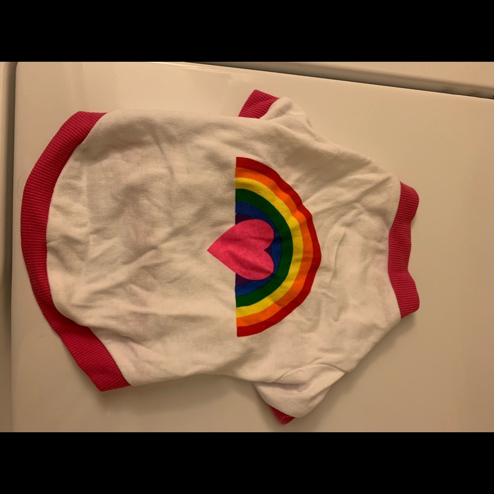 Rainbow dog shirt perfect for Pride month!